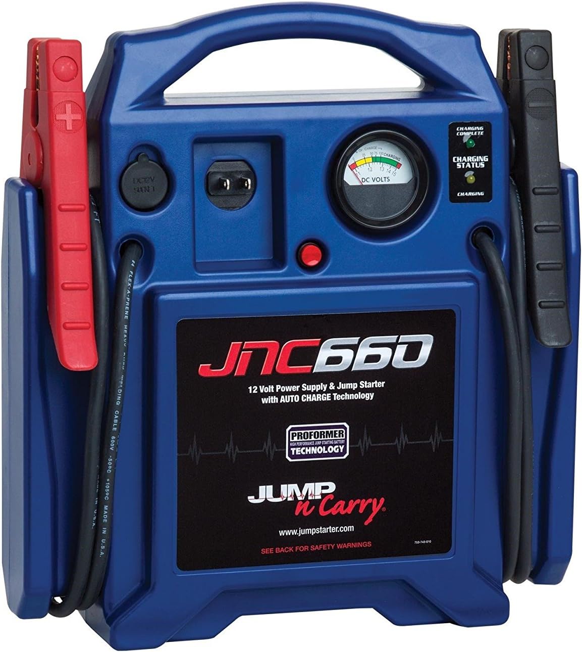 B000JFJLP6 - Clore Automotive Jump-N-Carry JNC660 1700 Peak Amp 12 Volt Jump