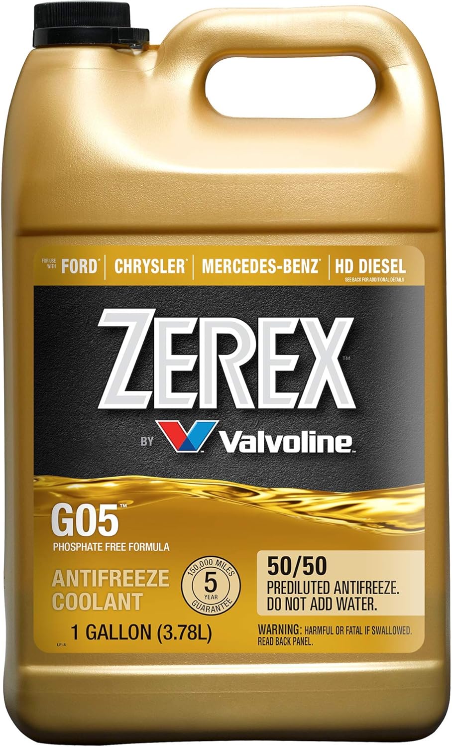 B0033QQ4VW - Zerex G05 Phosphate Free 50/50 Ready-to-Use Antifreeze/Coolant 1 GA