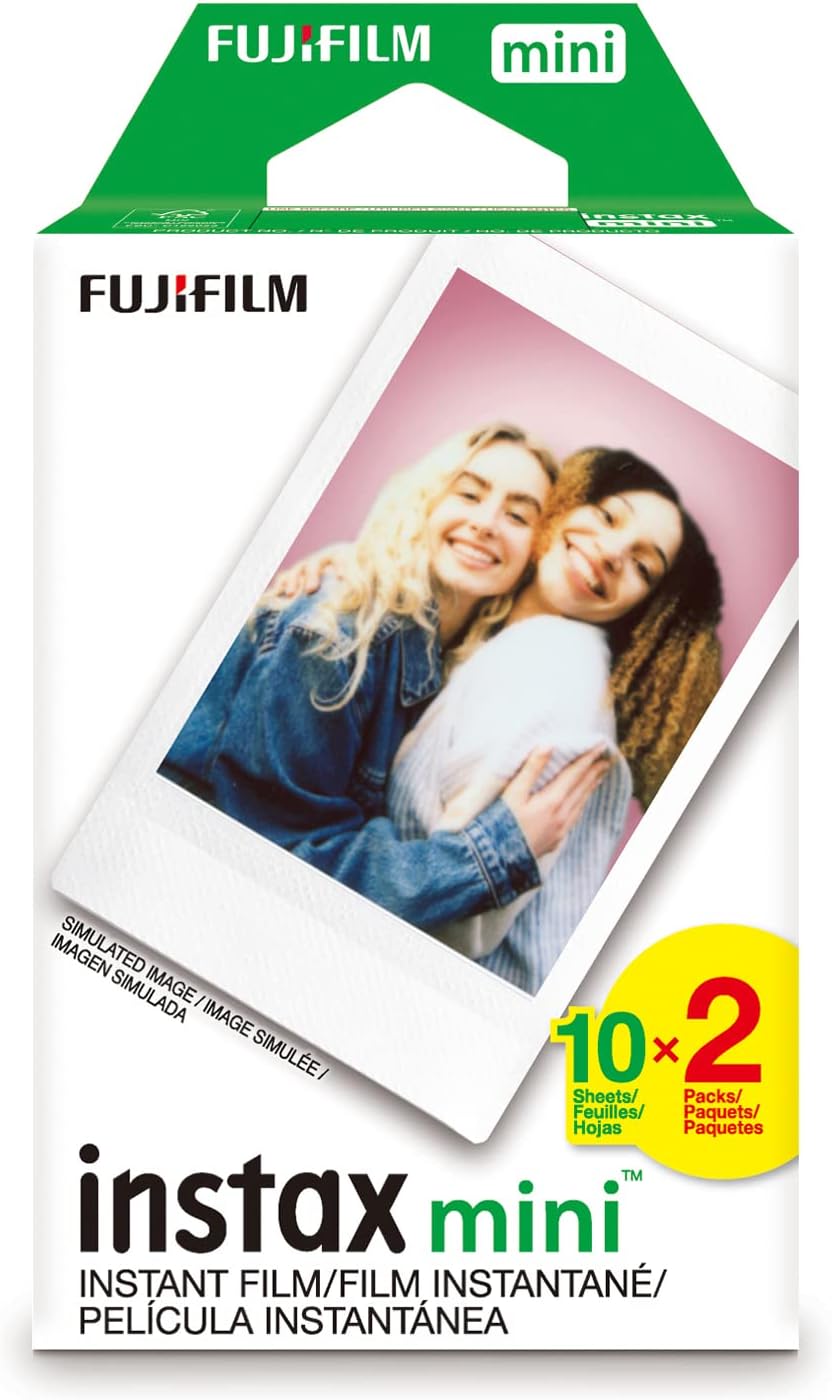 B00EB4ADQW - FUJIFILM Instax Mini Instant Film Twin Pack (White), 20 photos
