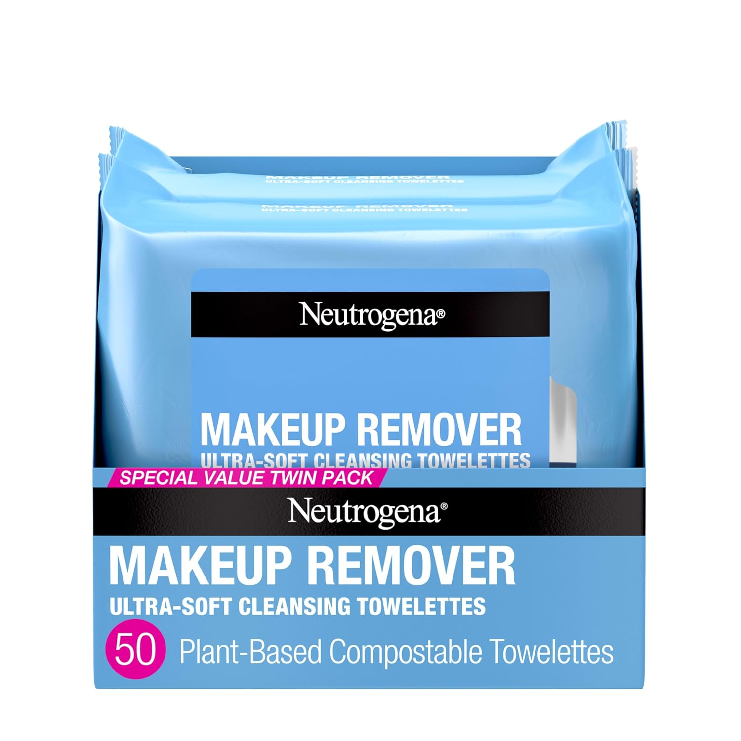 B00U2VQZDS - Neutrogena Makeup Remover Wipes, Daily Facial Cleanser Towelettes, Gently Cleanse