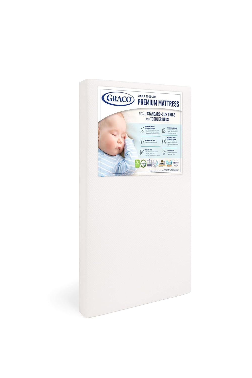 B010S7VZI0 - Graco Premium Crib & Toddler Mattress – GREENGUARD Gold Certified
