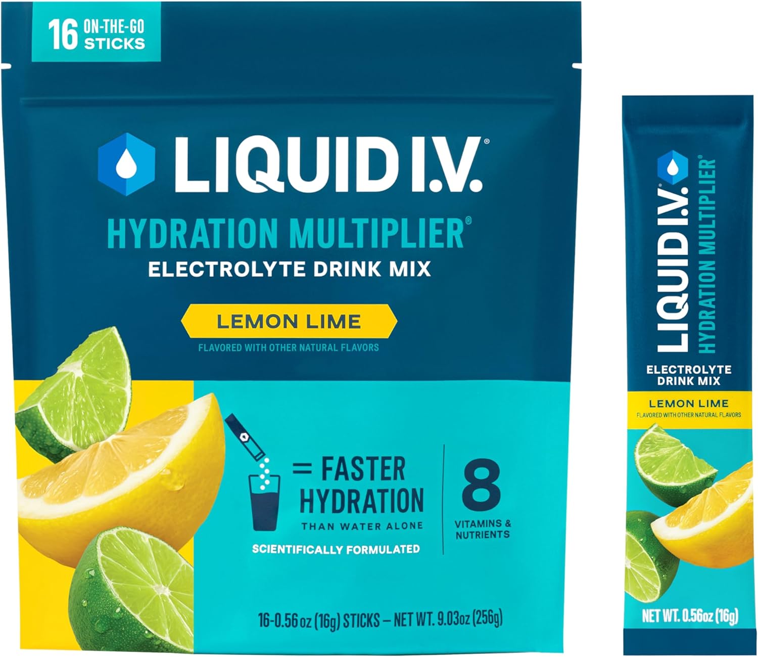 B01IT9NLHW - Liquid I.V.® Hydration Multiplier - Lemon Lime | Electrolyte Powder