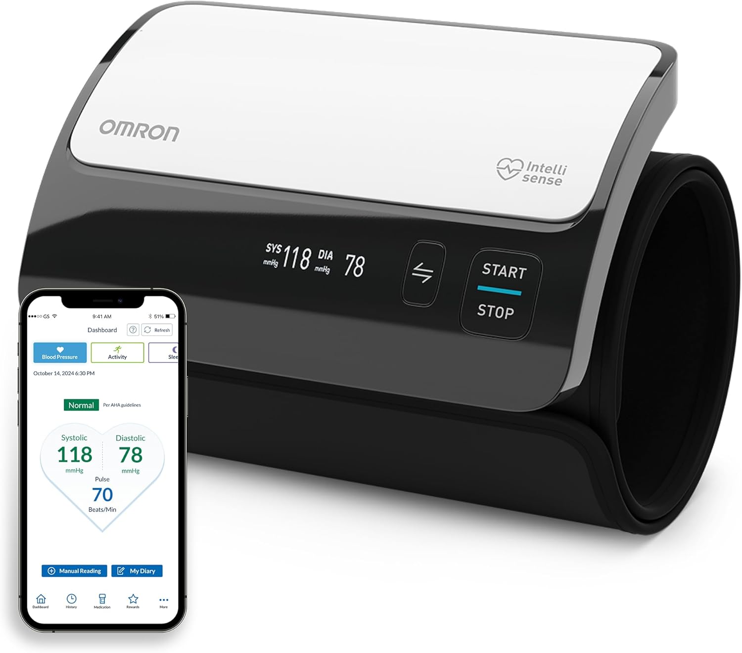 B01MRL790Q - OMRON Evolv Bluetooth Wireless Upper Arm Blood Pressure Monitor with