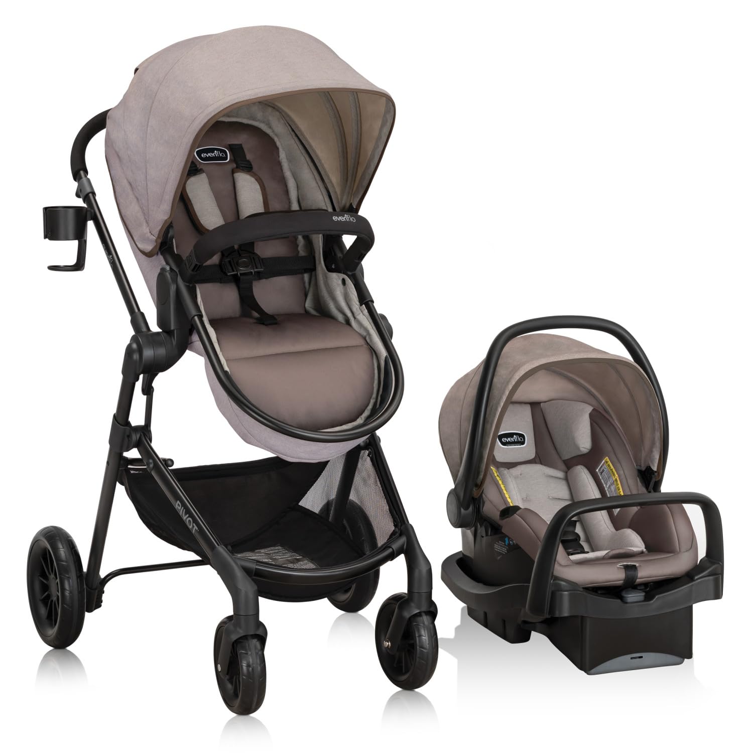 B071VHBYX8 - Evenflo Pivot Modular Travel System with LiteMax Infant Car Seat
