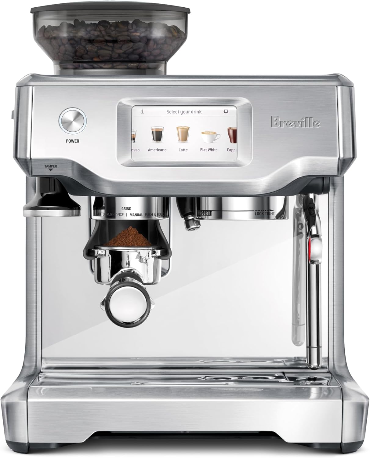 B078WMLXXG - Breville the Barista Touch Espresso Machine with Grinder & Auto