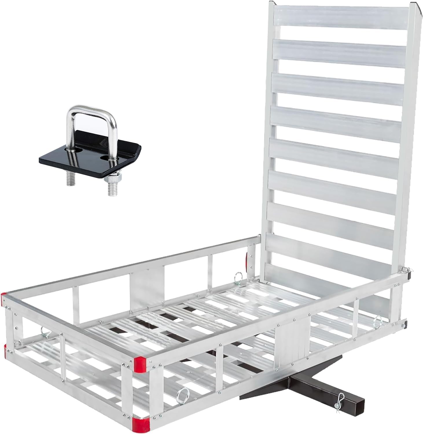 B0792DDRBR - MaxxHaul 80779 50" x 29.5" Trailer Hitch Mount Aluminum Cargo