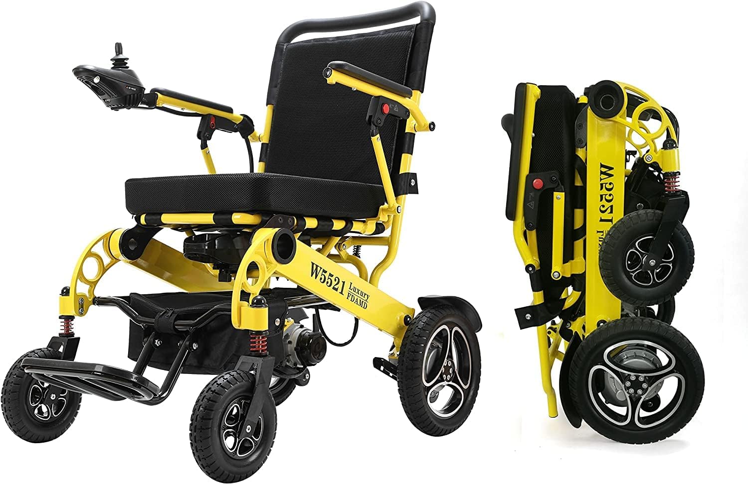 B0795CLS5W - Intelligent Folding Electric Wheelchair for Adults, Lightweight Foldable Powered Wheelchair,