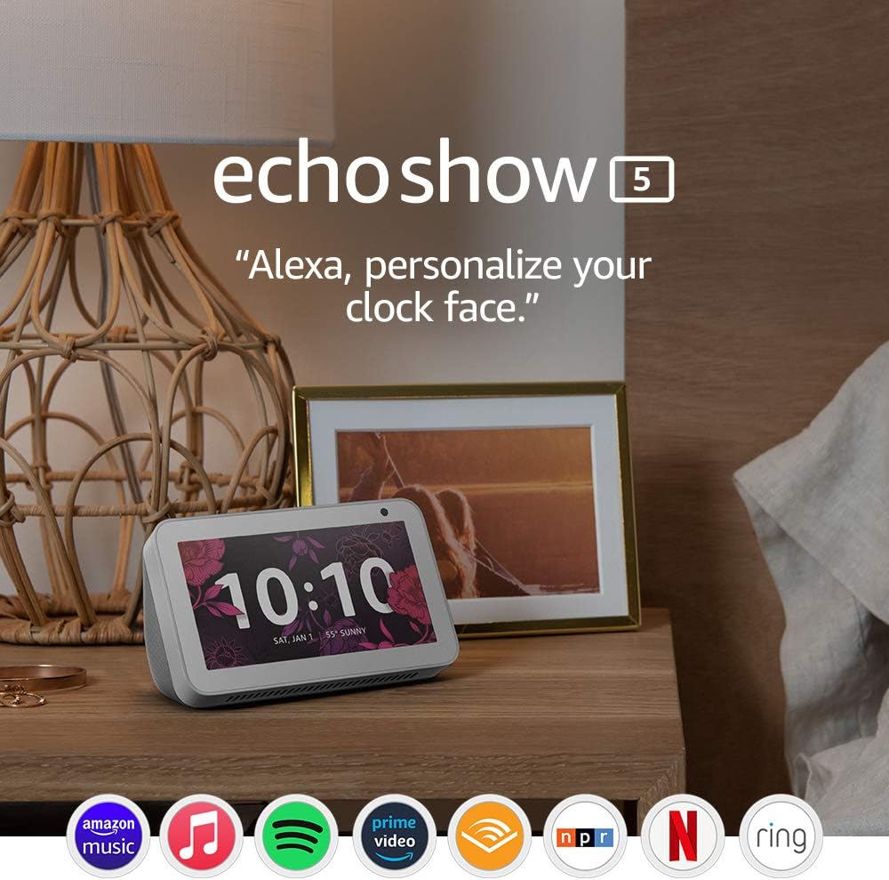 B07HZJ64WD - Echo Show 5 (1st Gen, 2019 release) -- Smart display