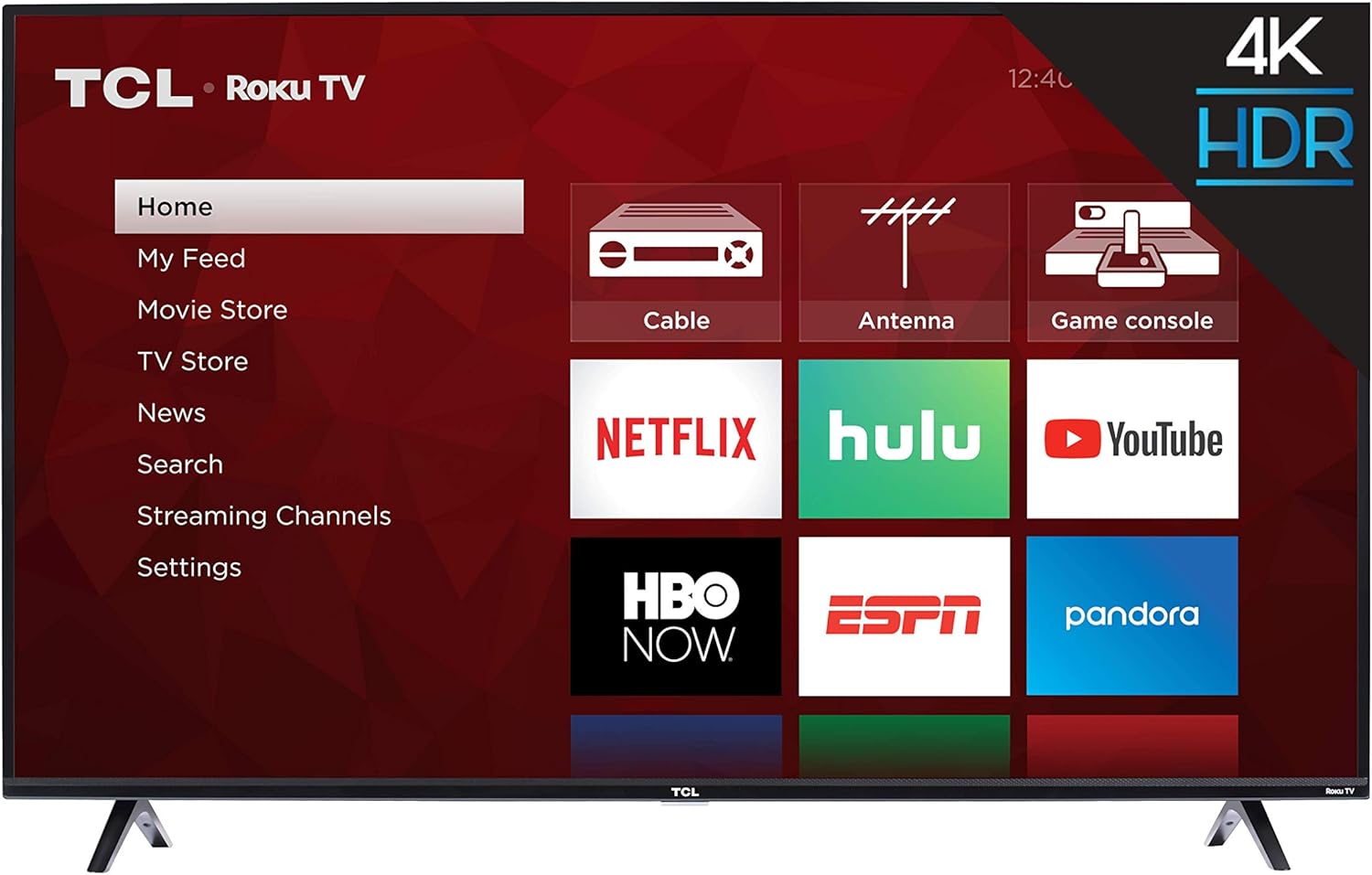 B07JJZPZNS - TCL 55S425 55 inch 4K Smart LED Roku TV (2019)
