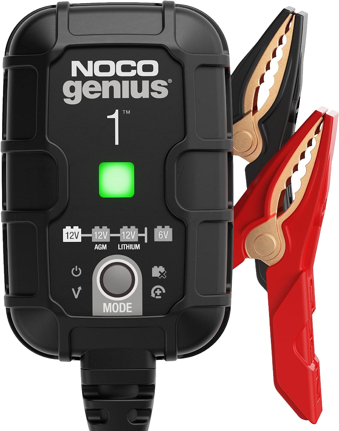 B07W46BX31 - NOCO GENIUS1, 1A Smart Car Battery Charger, 6V and 12V