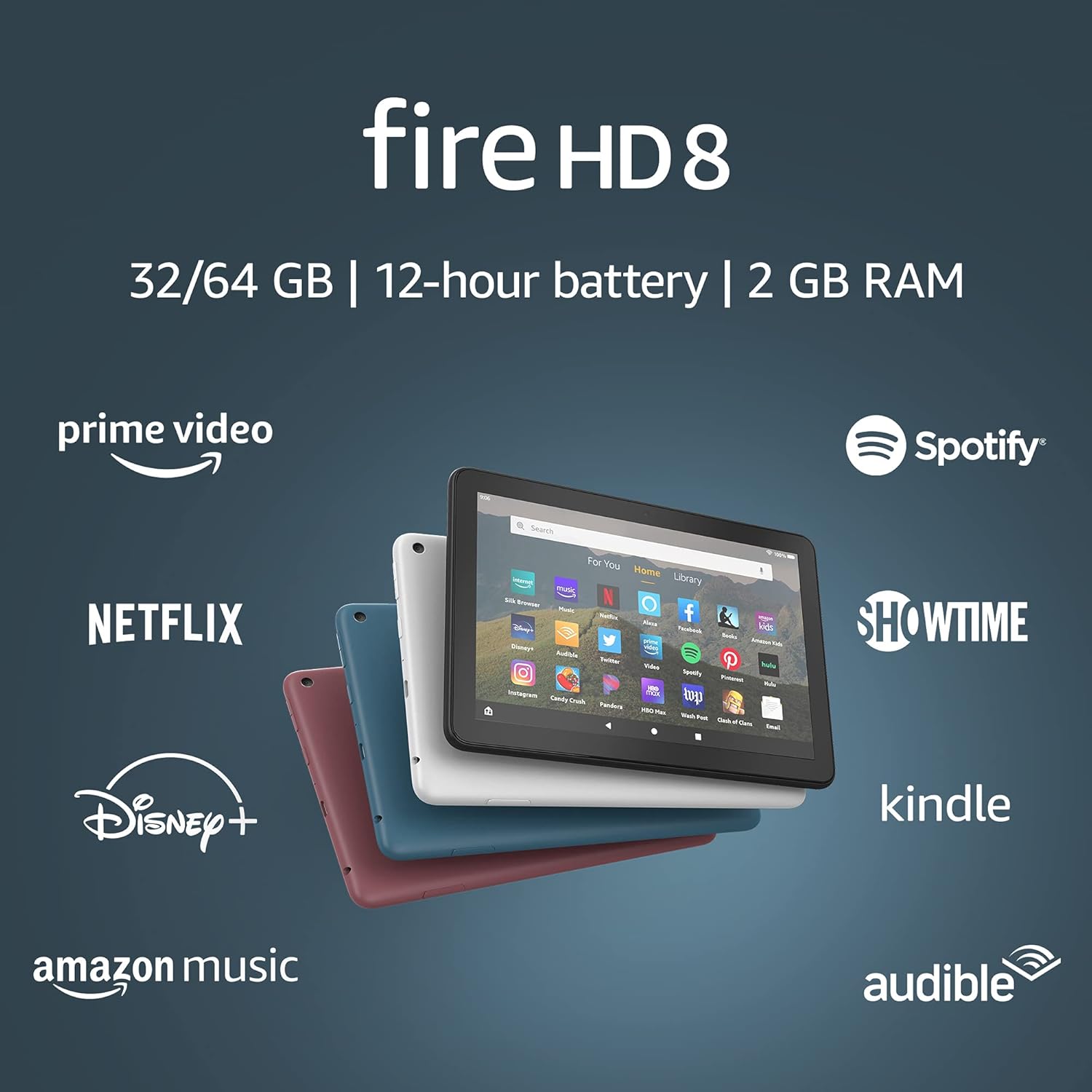 B07WGL828F - Fire HD 8 tablet, 8" HD display, 32 GB, (2020