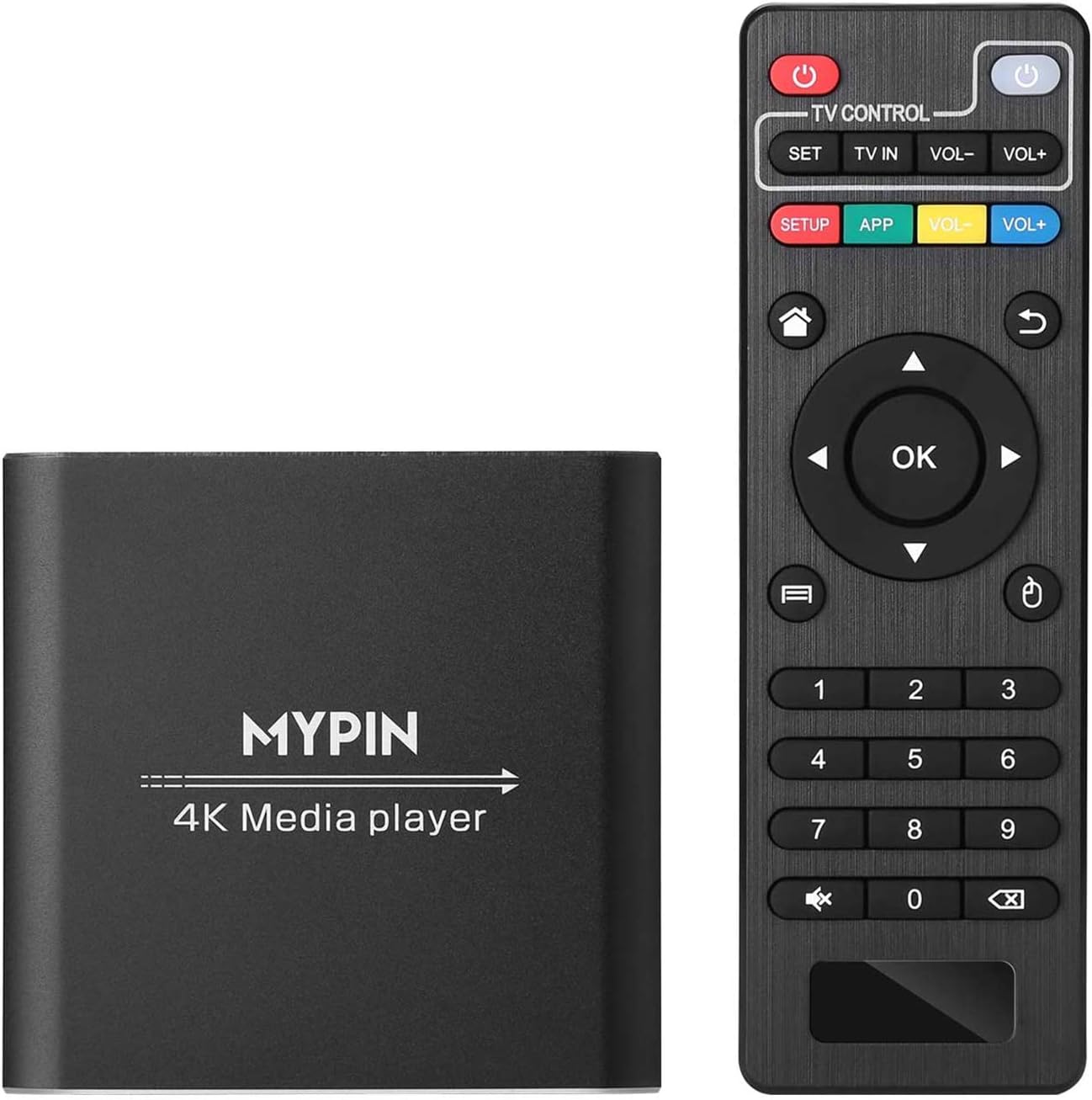 B07WPY8VKL - 4K Media Player with Remote Control, Digital MP4 Player for