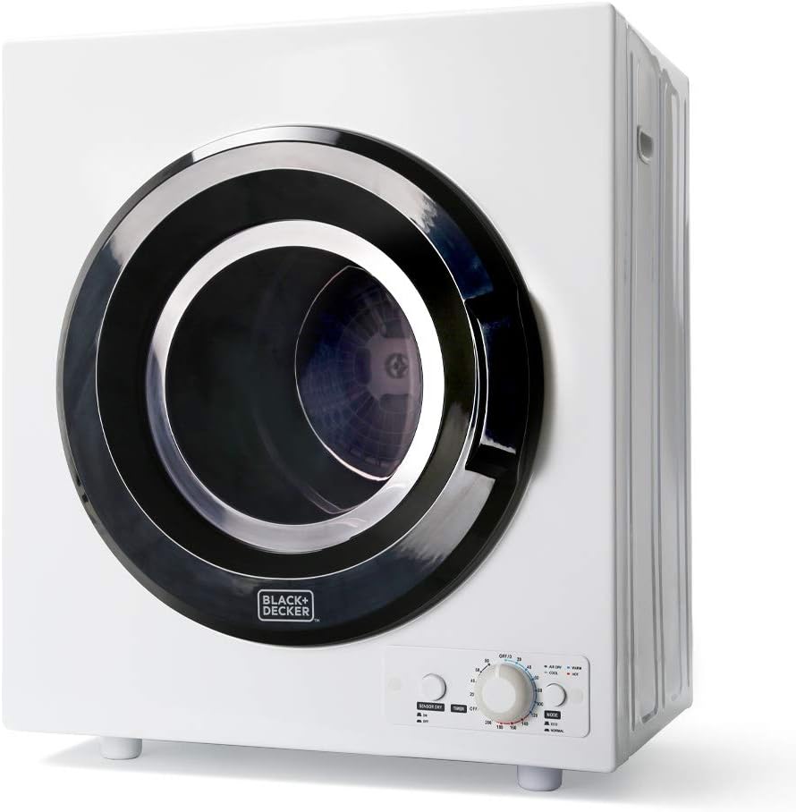 B082YGFMQZ - BLACK+DECKER BCED37 Compact Dryer for Standard Wall Outlet, Small, 4