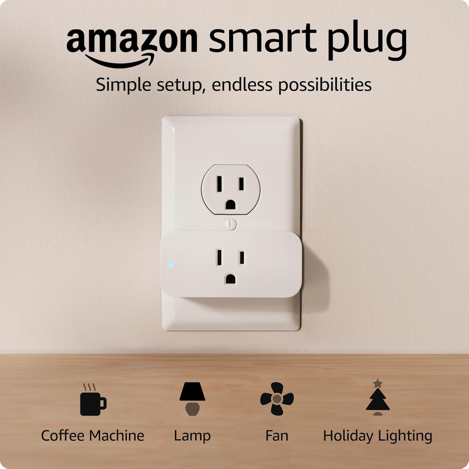 B089DR29T6 - Amazon Smart Plug | Works with Alexa | Simple setup,