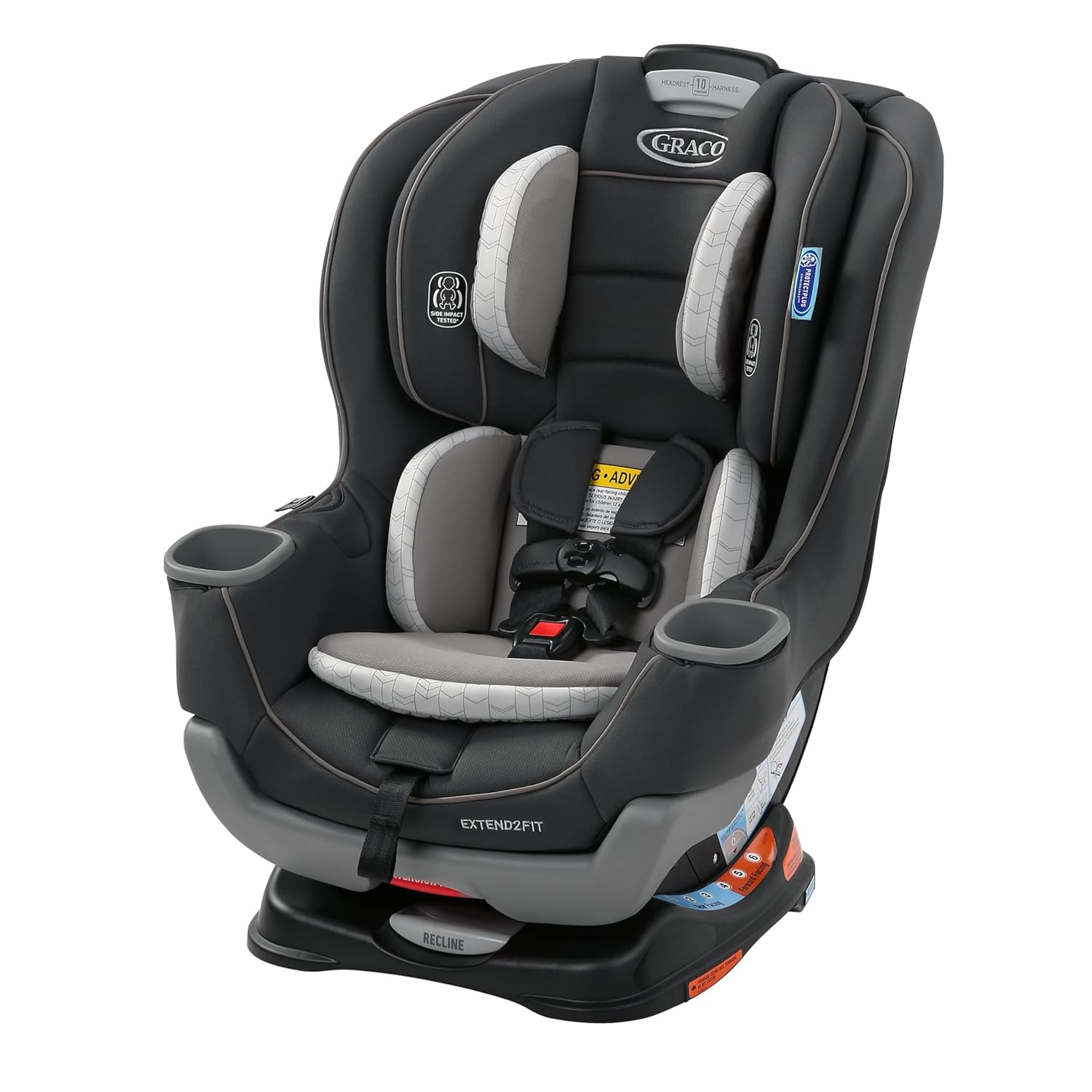 B08C79V1G1 - Graco Extend2Fit Convertible Car Seat, Rear-Facing and Forward-Facing, Extended Rear-Facing