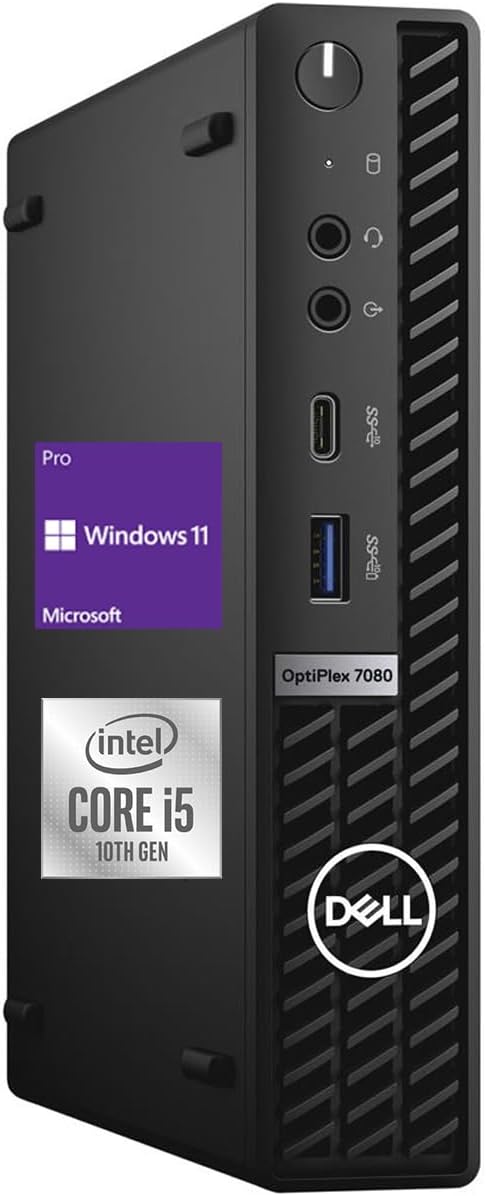 B08FMY7SKC - 2021 Dell OptiPlex 3080 Micro Form Factor Business Desktop, Intel