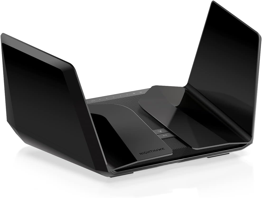 B08R58D9FH - NETGEAR Nighthawk WiFi 6E Router (RAXE500) - Security Features, 12-Stream