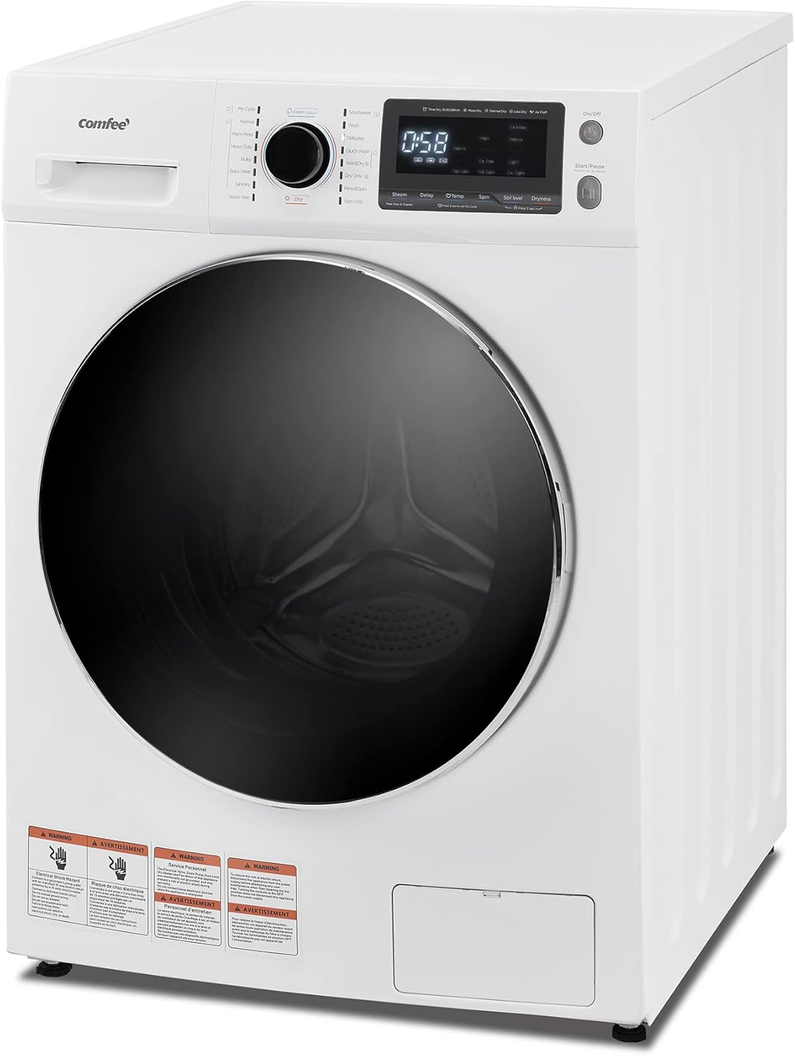 B09QFYYG56 - COMFEE’ 24" Washer and Dryer Combo 2.7 cu.ft 26lbs Washing
