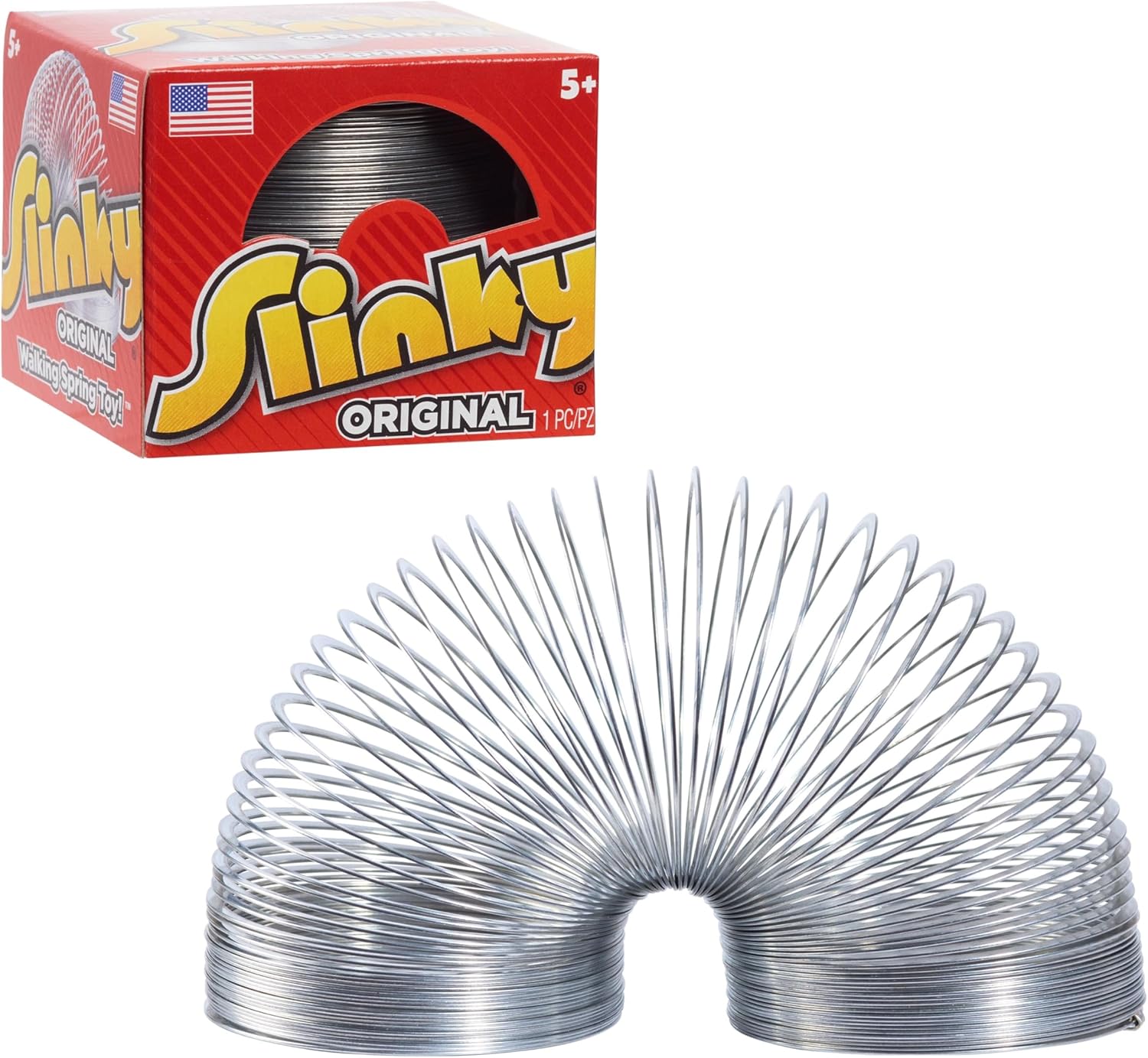 B00000IZKX - The Original Slinky Walking Spring Toy, 2.75-inch Diameter Metal Slinky,