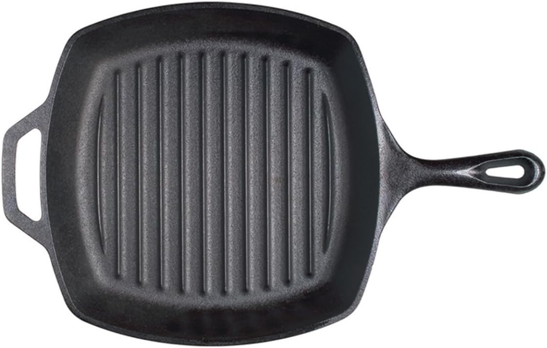 B0000CF66W - Lodge L8SGP3 Cast Iron Square Grill Pan, Pre-Seasoned, 10.5-inch