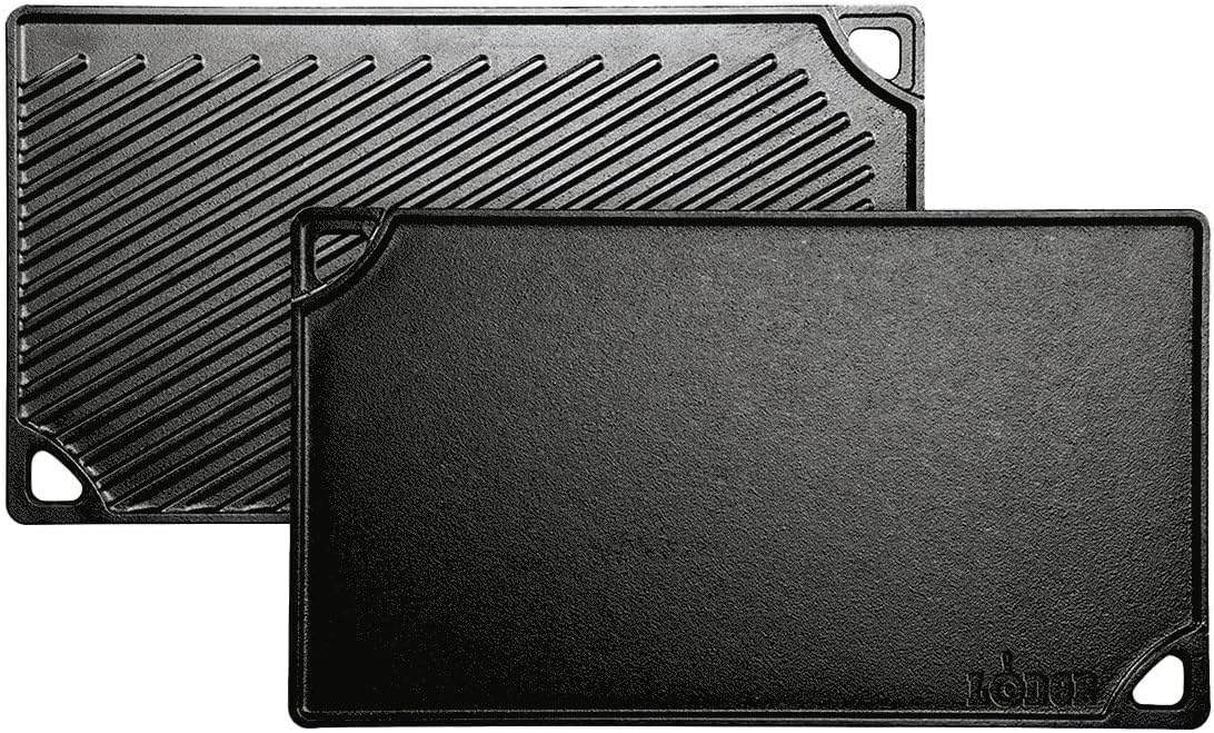 B002CMLTXG - Lodge LDP3 Cast Iron Rectangular Reversible Grill/Griddle, 9.5-inch x 16.75-inch,