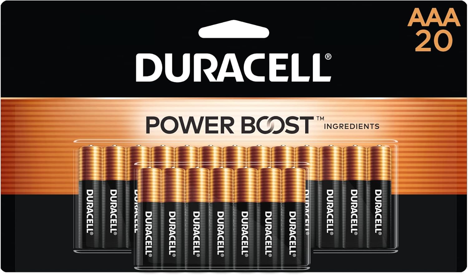 B002UXRXE6 - Duracell Coppertop AAA Batteries with Power Boost Ingredients, 20 Count