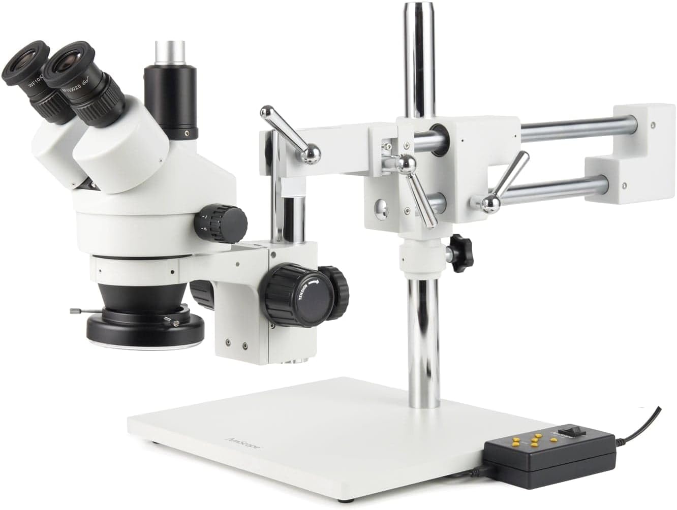 B004UBNIMC - AmScope SM-4TZ-144A Professional Trinocular Stereo Zoom Microscope, WH10x Eyepieces, 3.5X-90X