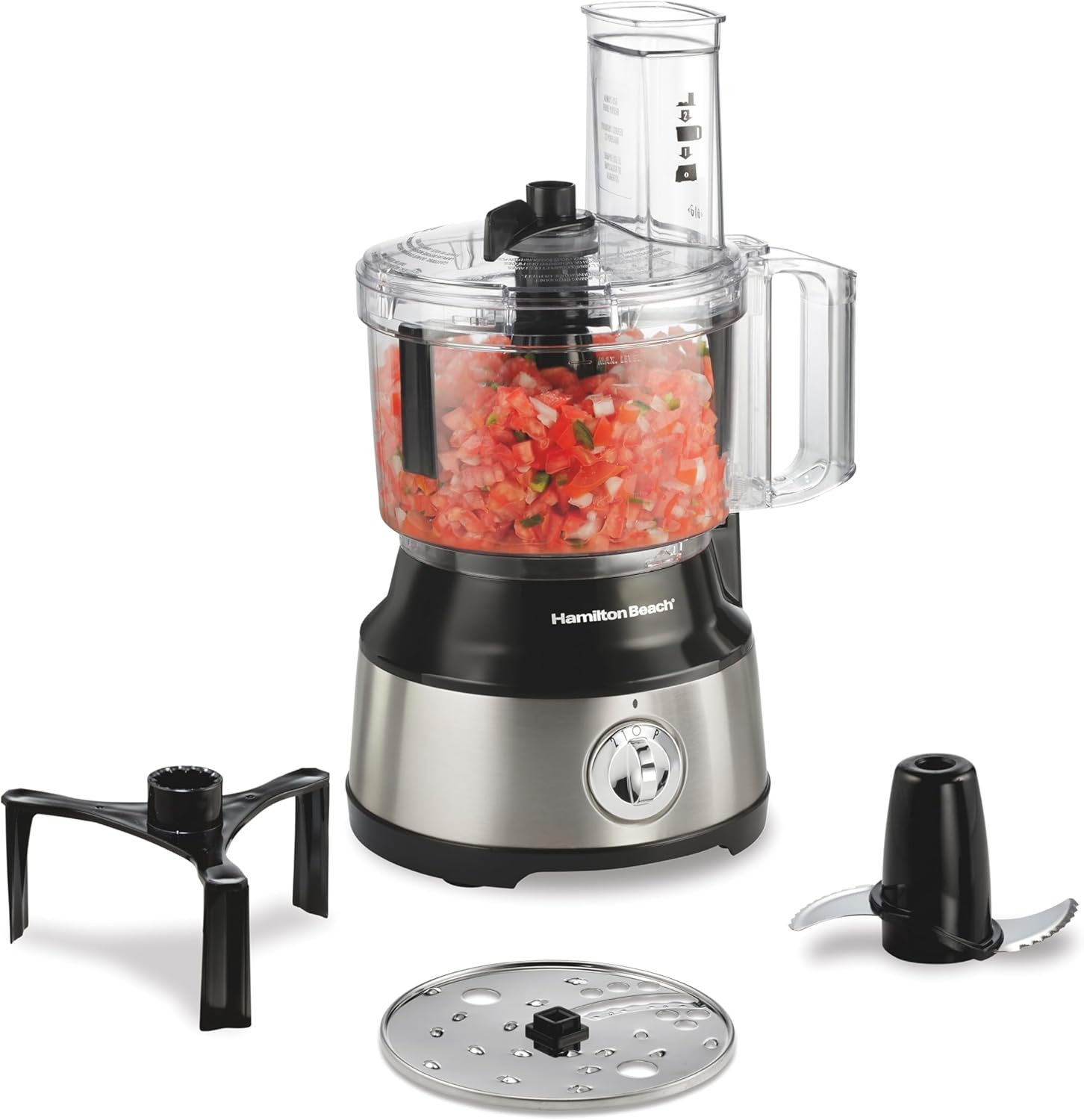 B008J8MJIQ - Hamilton Beach Food Processor & Vegetable Chopper for Slicing, Shredding,
