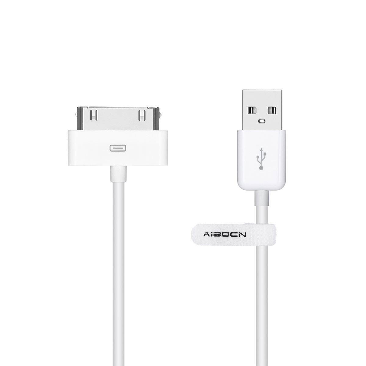 B009N72TAA - Aibocn MFi Certified 30 Pin Sync and Charge Dock Cable