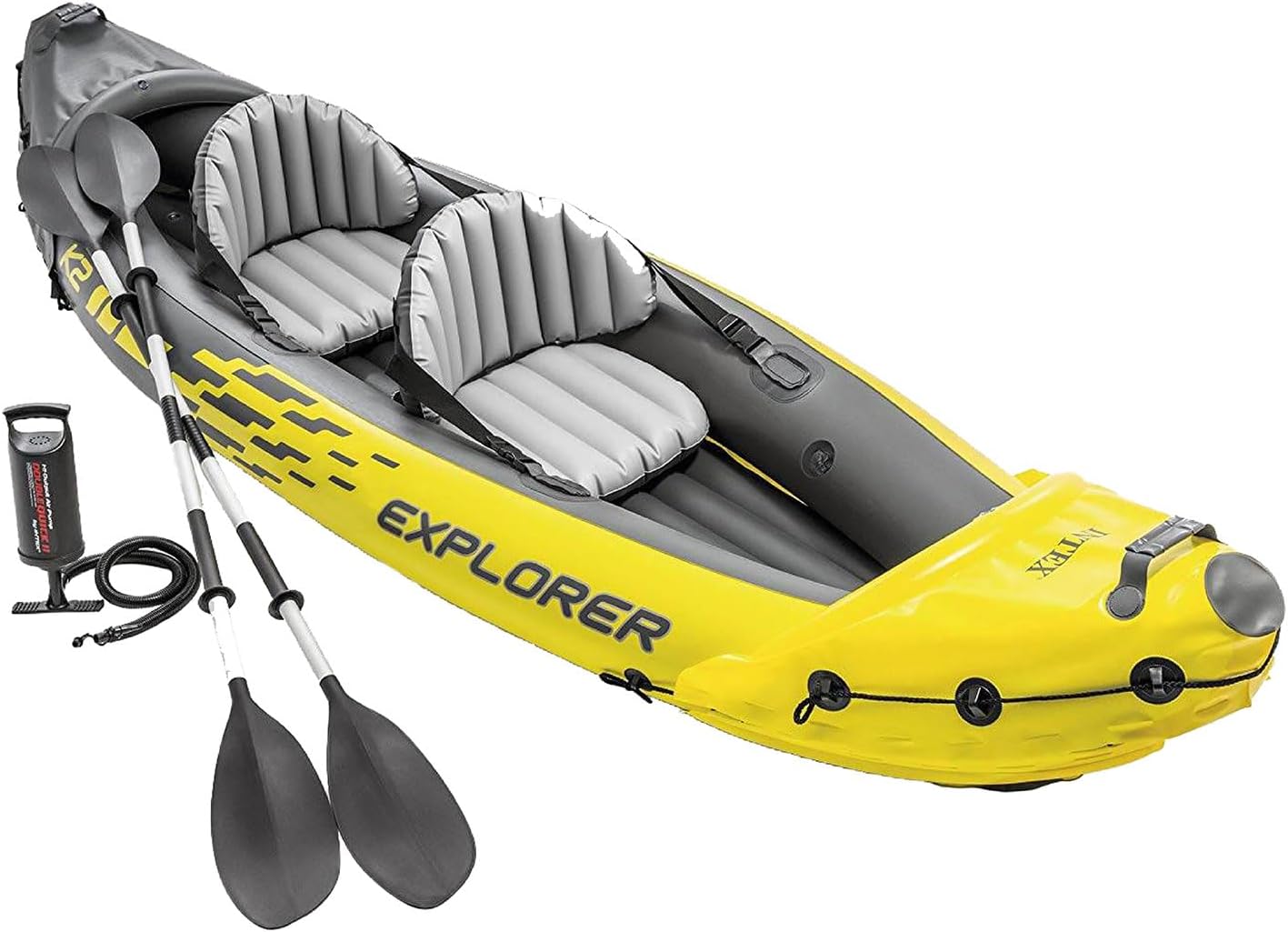 B00A7EXF4C - Intex 68307EP Explorer K2 Inflatable Kayak Set: Includes Deluxe 86in