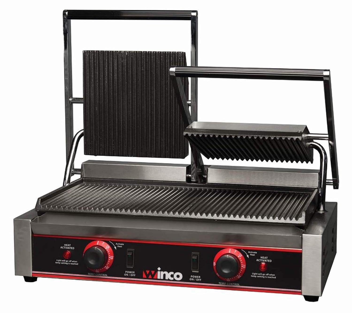 B00C0N7UQC - Winco EPG-2 Italian Style Panini Grill, electric, countertop double