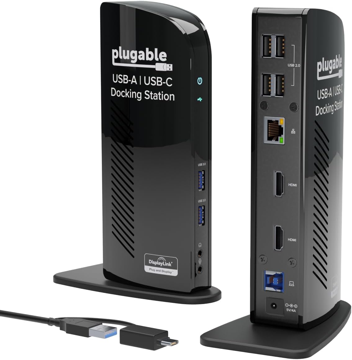 B00ECDM78E - Plugable Universal Laptop Docking Station Dual HDMI Monitor for Windows