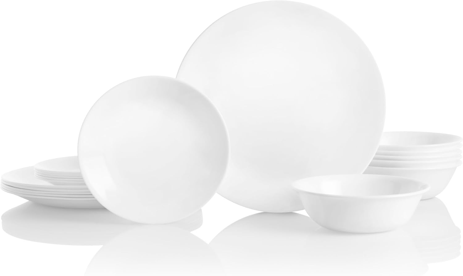 B00R790CLY - Corelle Vitrelle 18-Piece Service for 6 Dinnerware Set, Triple Layer