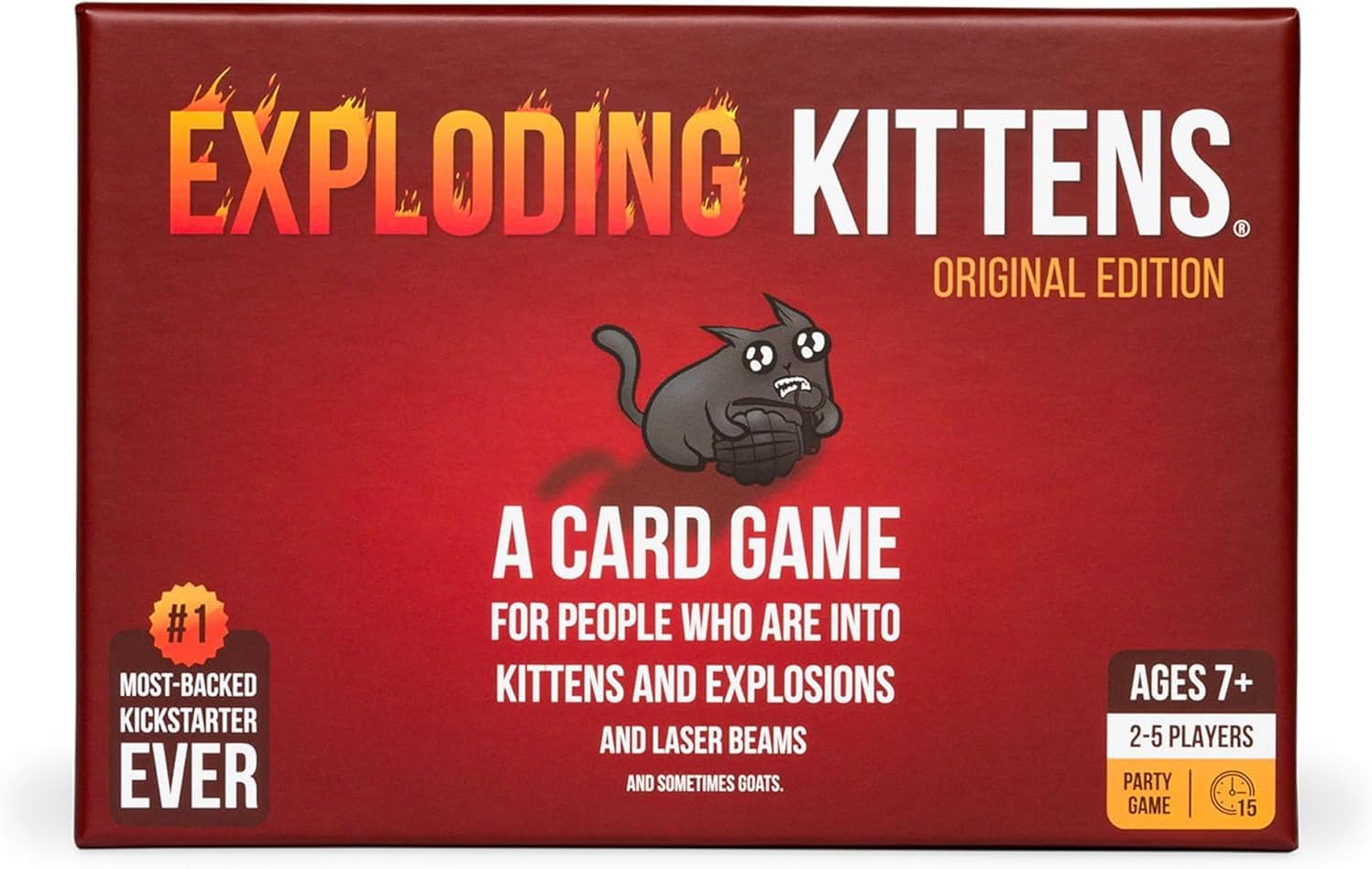 B010TQY7A8 - Exploding Kittens Original Edition - Hilarious Card Game for Family