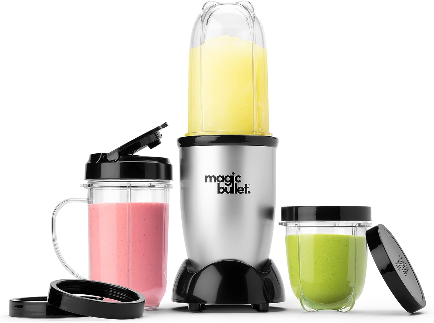 B012T634SM - Magic Bullet Blender, Small, Silver, 11 Piece Set
