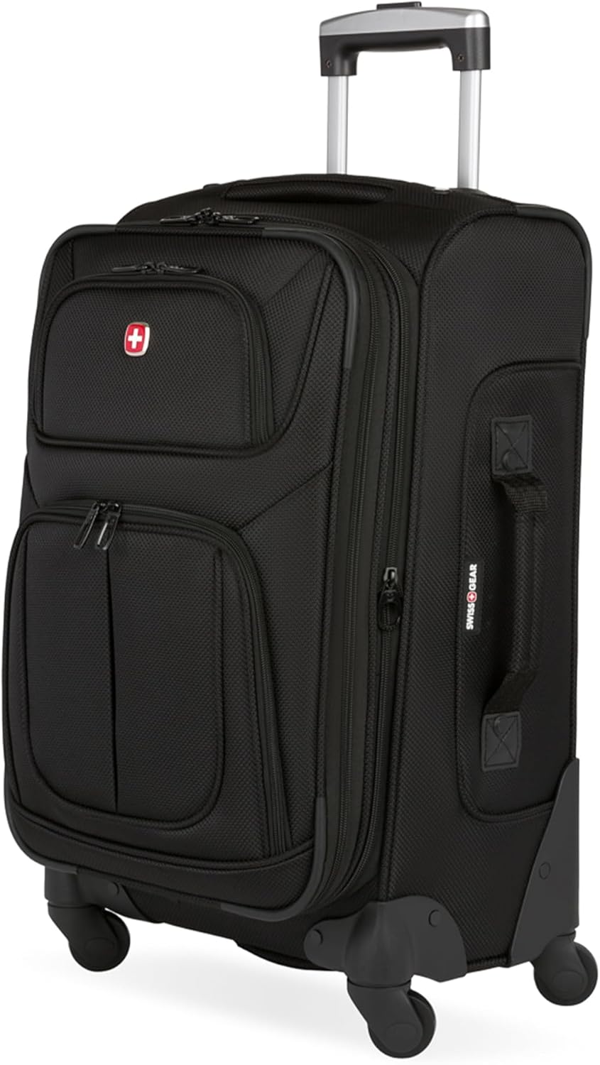 B014TJR53M - SwissGear Sion Softside Expandable Luggage, Black, Carry-On 21-Inch
