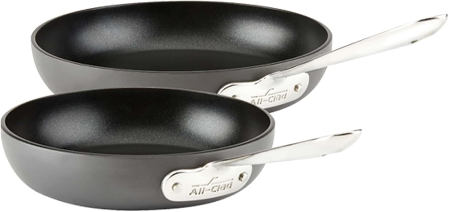 B0170TFNXM - All-Clad HA1 Hard Anodized Non Stick Fry Pan Set 2