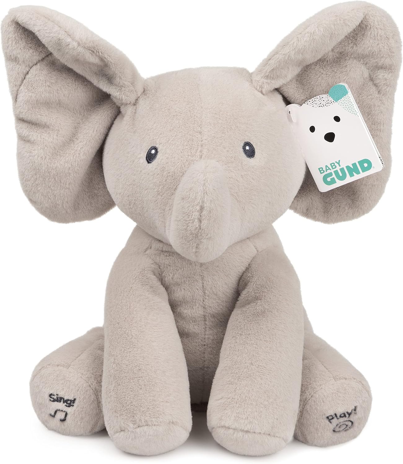 B01AC7SF7K - Baby GUND Animated Flappy the Elephant Plush, Singing Stuffed Animal
