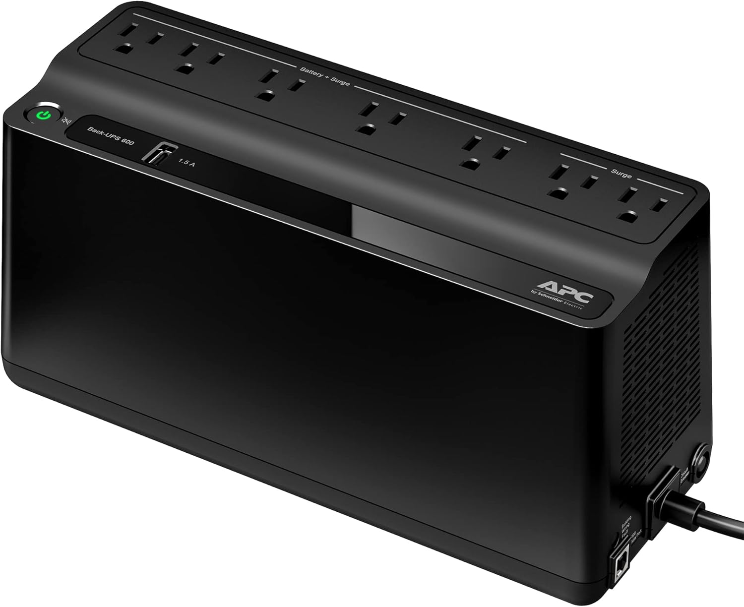 B01FWAZEIU - APC UPS Battery Backup & Surge Protector, 600VA Backup Battery