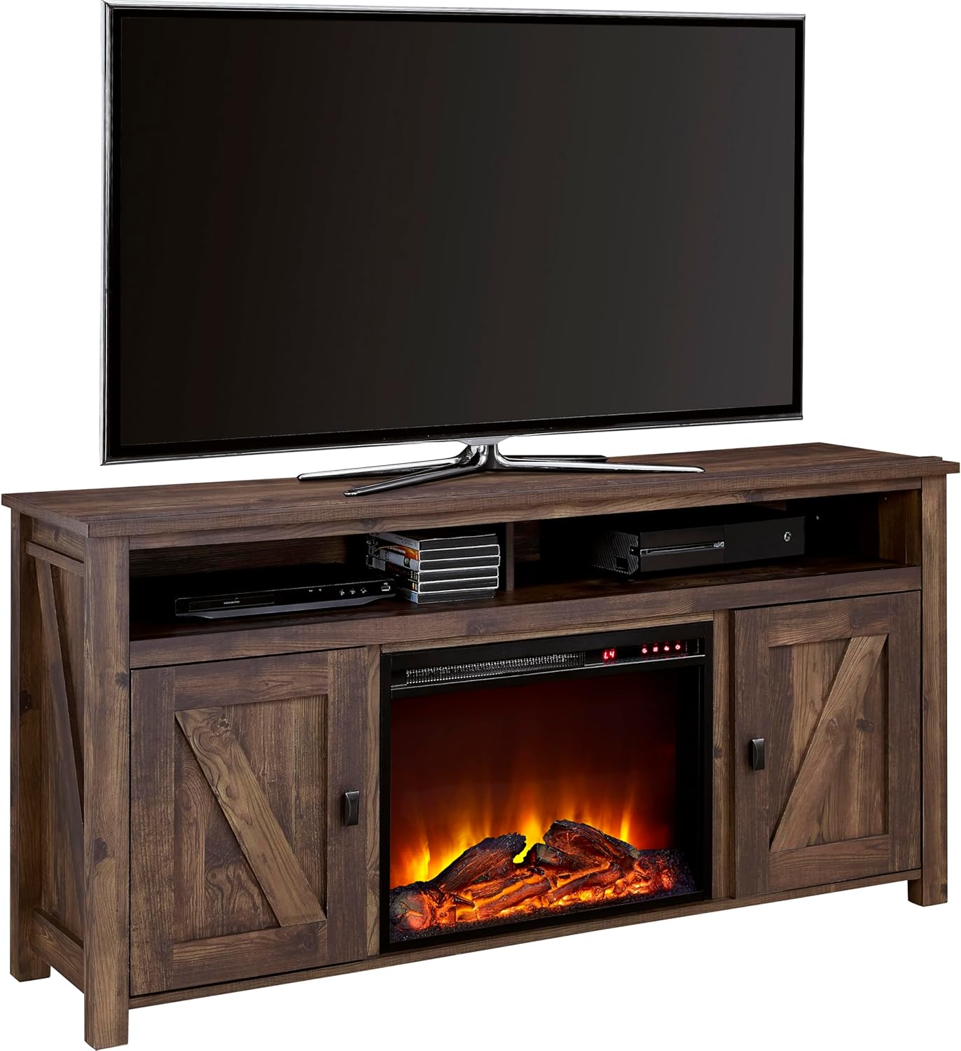 B01JADOQ52 - Ameriwood Home Farmington Electric Fireplace Console for TVs up to