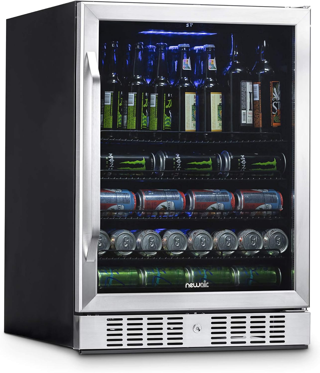 B01LYXI05A - NewAir Beverage Refrigerator Cooler with 177 Can Capacity - Stainless