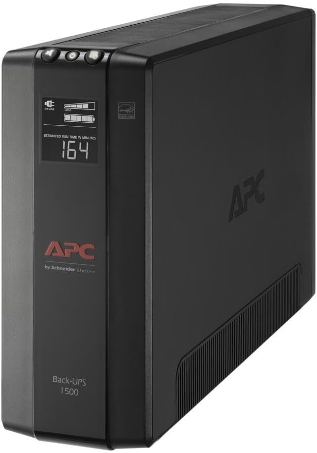 B06VY6FXMM - APC UPS Battery Backup & Surge Protector 1500VA with LCD,