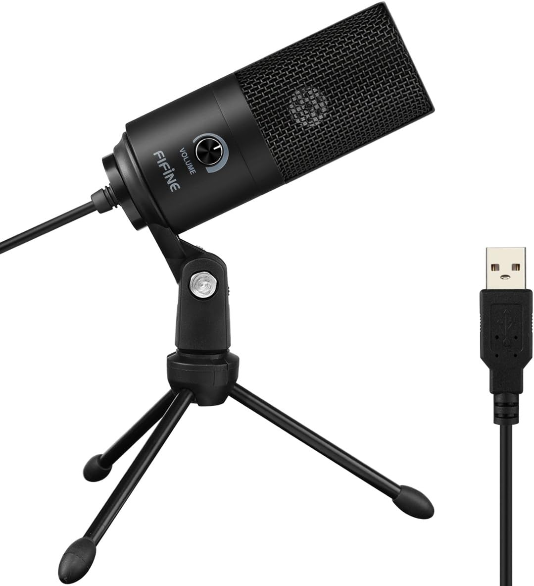 B06XCKGLTP - FIFINE USB Microphone, Metal Condenser Recording Microphone for Laptop MAC