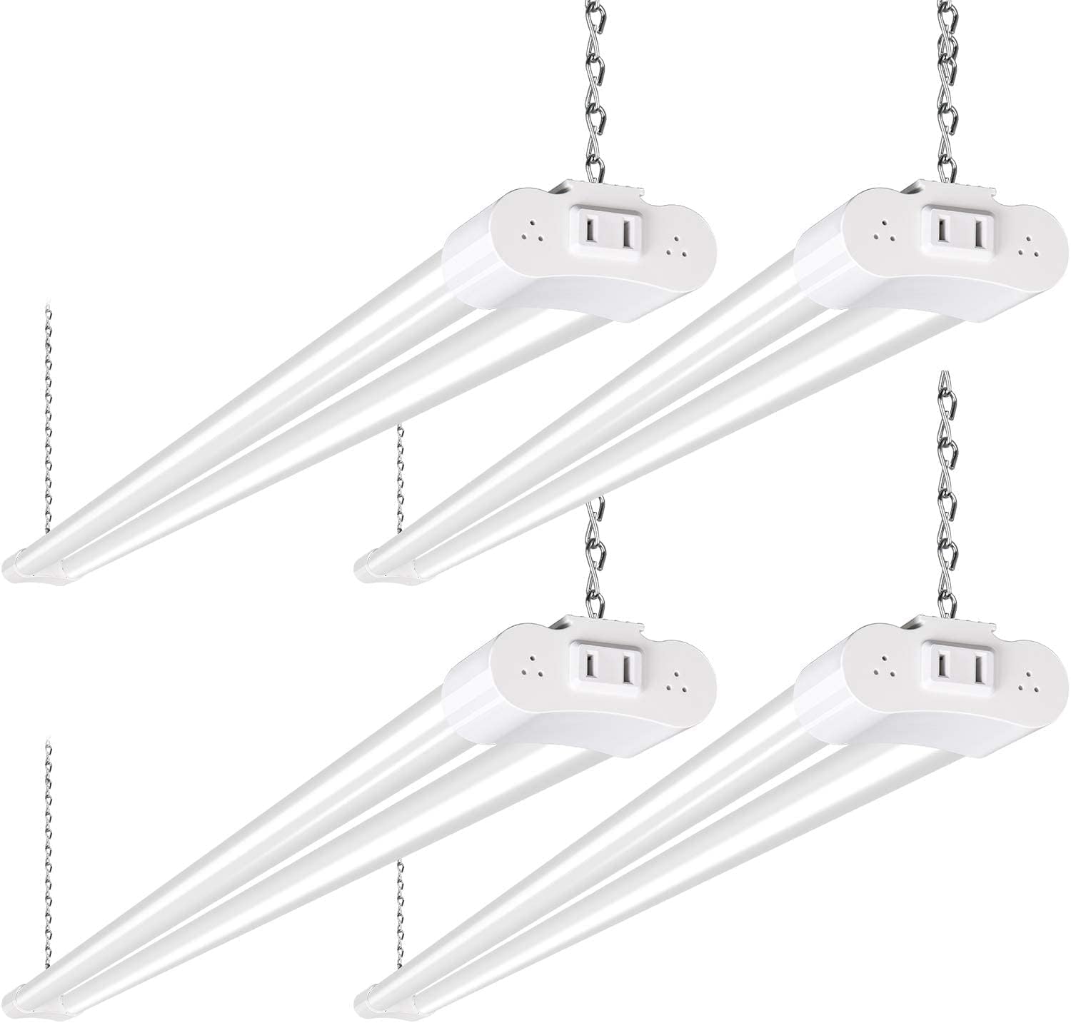B06XGBKDKZ - hykolity 4 Pack 4FT LED Shop Light Linkable, 4400lm, 42w(250w