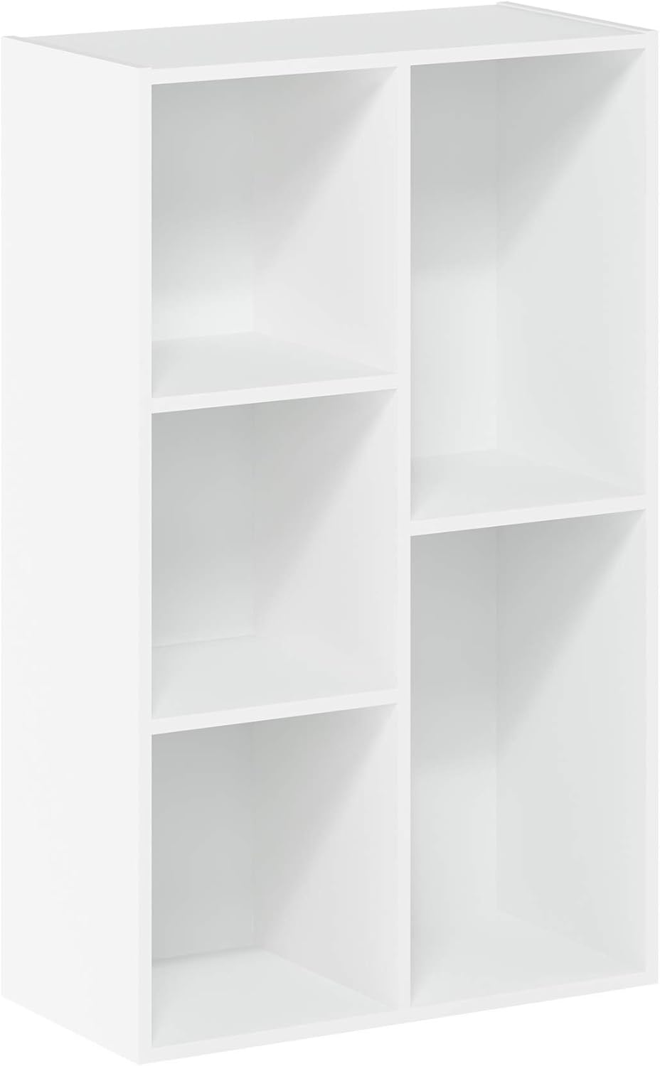 B074NH61RT - Furinno Luder Bookcase / Book / Storage , 5-Cube, White