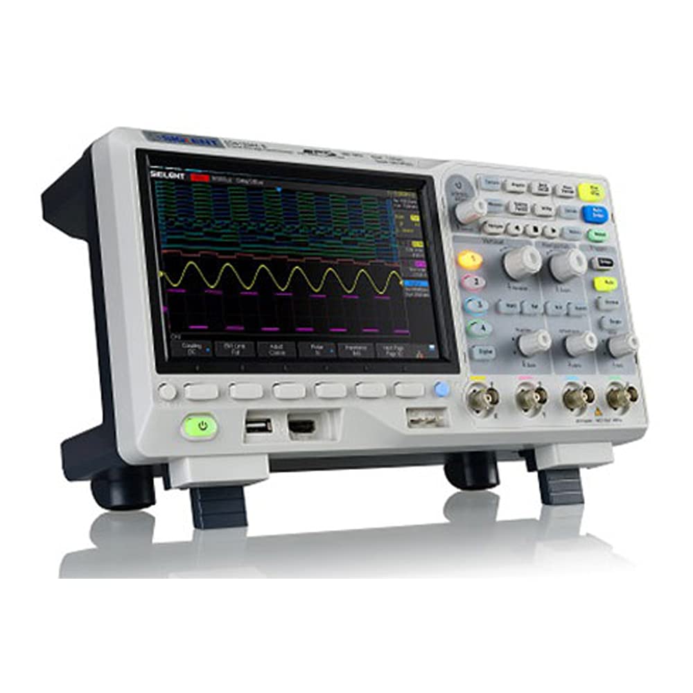 B0771N1ZF9 - Siglent Technologies SDS1104X-E 100Mhz Digital Oscilloscope 4 Channels Standard Decoder,