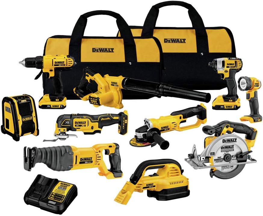 B0773CS85H - DEWALT 20V MAX Power Tool Combo Kit, 10-Tool Cordless Power