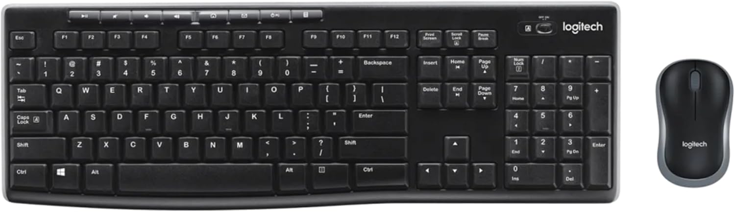 B079JLY5M5 - Logitech MK270 Wireless Keyboard And Mouse Combo For Windows, 2.4