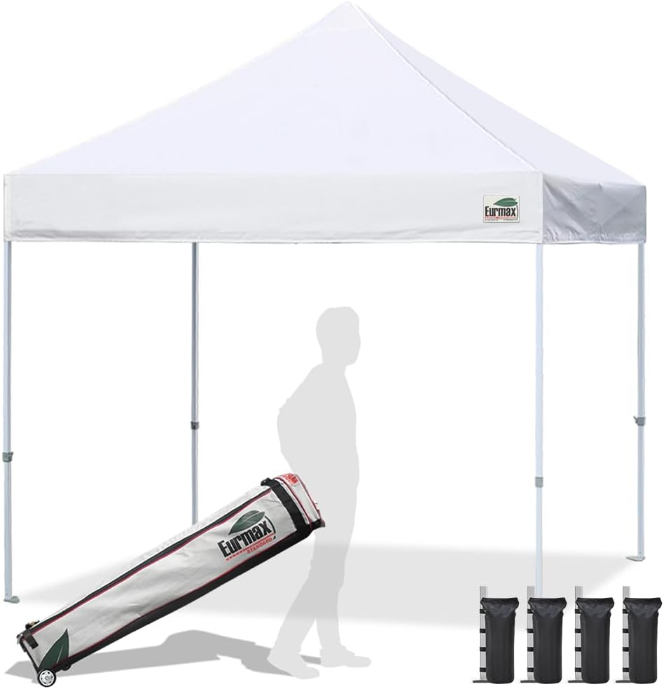 B07GJ8WGTF - Eurmax USA Standard 10x10ft Patio Pop Up Canopy Tent for