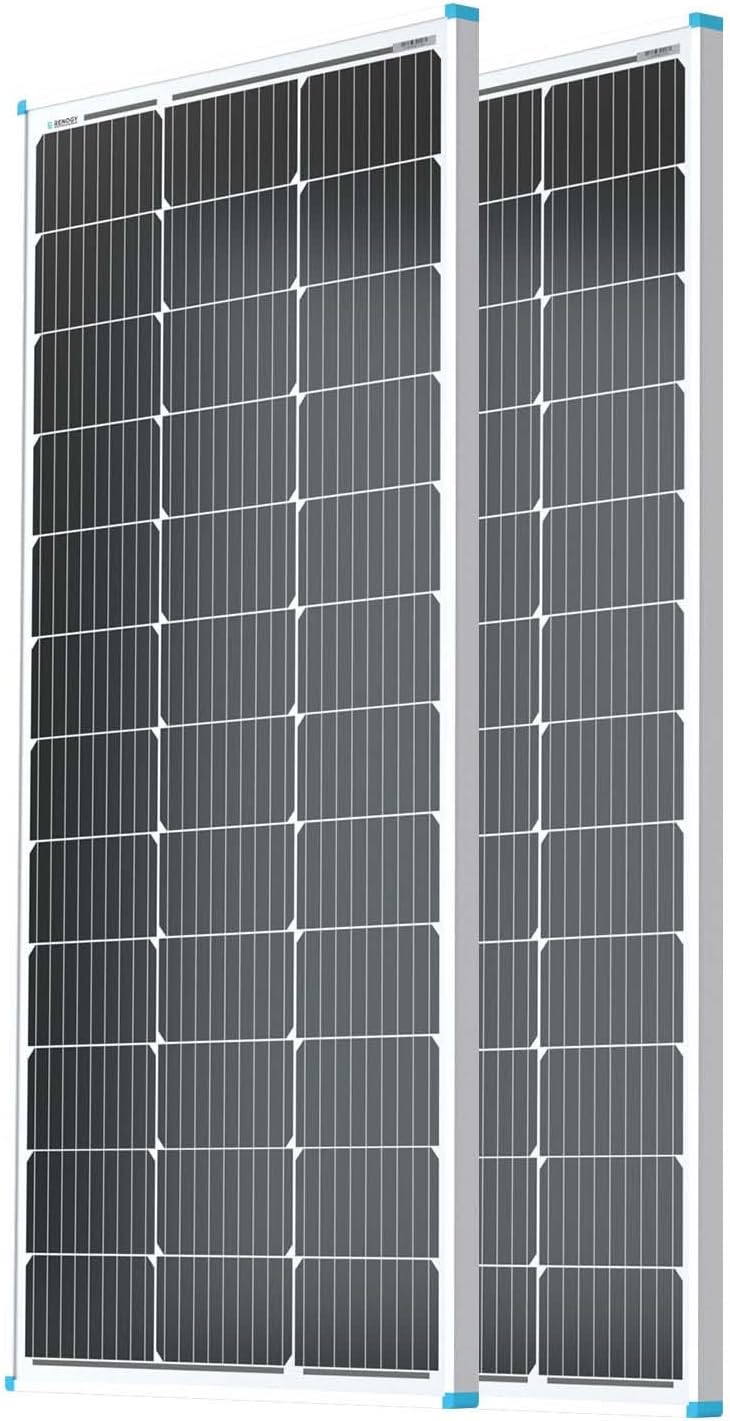 B07JXYTFF7 - Renogy 2PCS Solar Panels 100 Watt 12 Volt, High-Efficiency Monocrystalline